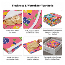 Square Hygienic Roti / Chapati Multi Print Design Cover